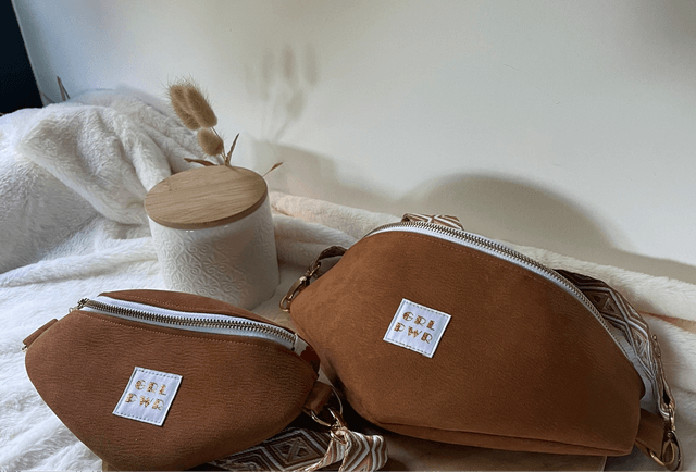 Ensemble sacs banane mère/enfant