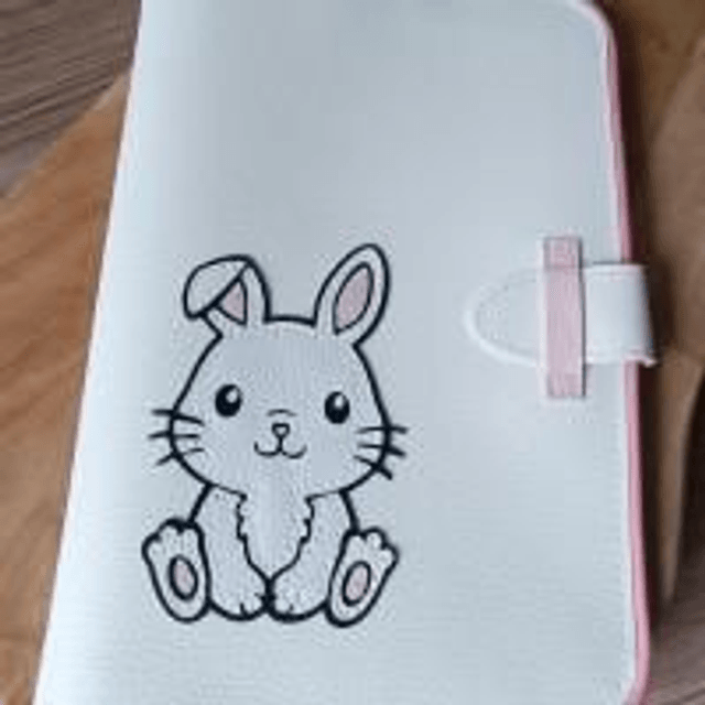 Carnet de santé " Le Lapin Blanc enchanteur"