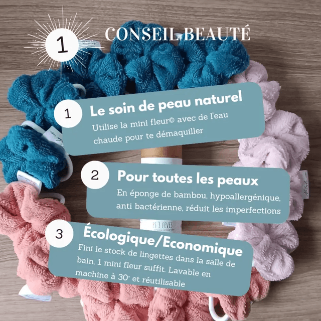 Fleur démaquillante 