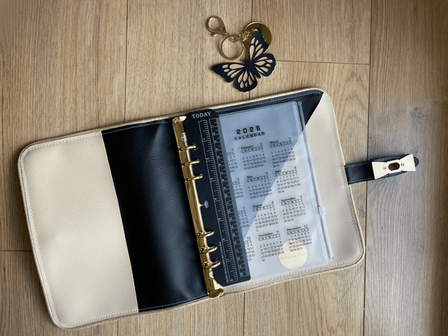 Agenda rechargeable Noir/écru