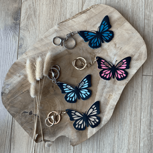 Porte clés papillon